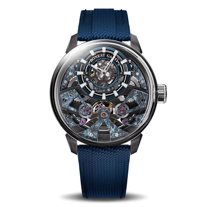 BONEST GATTI Men Automatic Mechanical Watch Sapphire Glass 316 Stainless Steel Skeleton German Brand Wristwatch
