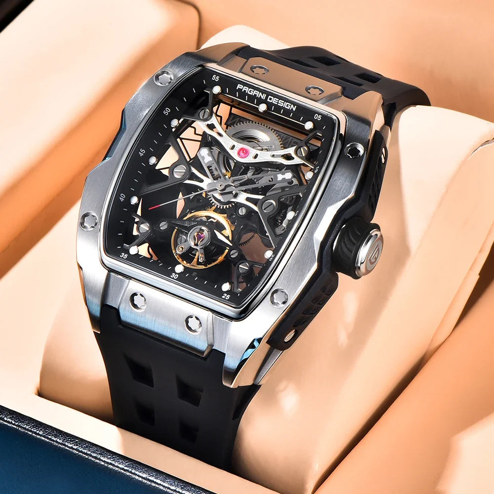 ChronoState Night Racer Skeleton Automatic Luxury Watch for Men