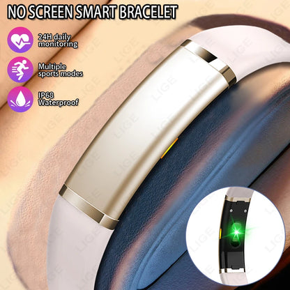 Nouveaux bracelets intelligents SANS écran pour hommes et femmes, bracelet de sport de fitness, fréquence cardiaque, étanche IP68, podomètre, SmartWatch pour Android iOS