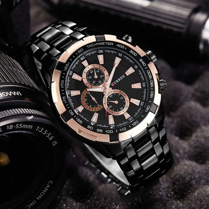 CURREN 8023 Montre à Quartz Homme Étanche Sport Militaire Montres Hommes Affaires Acier Inoxydable Montre-bracelet Homme Horloge Reloj Hombre