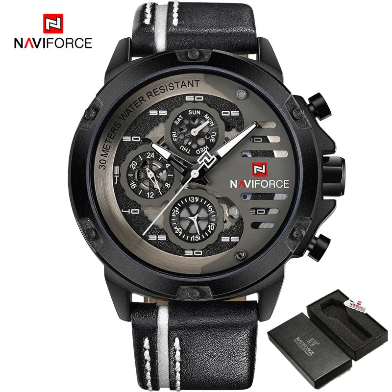 Nouvelle Montre Homme NAVIFORCE Créative Sport Militaire Montre-Bracelet Homme d'Affaires Luxueuse Décontractée Relogio Masculino