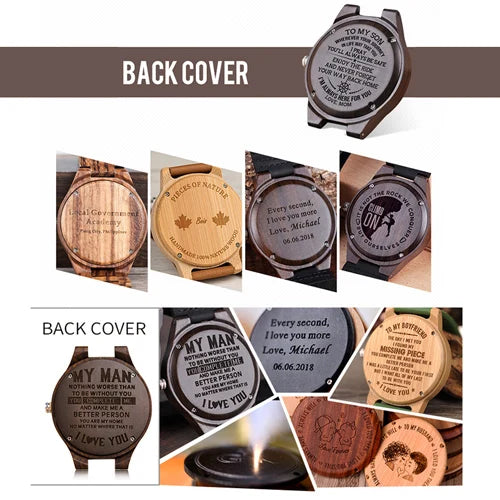 Custom Engraved Logo Fee for Bamboo Wood Watches & Boxes
