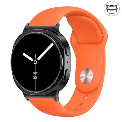 Sports Silicone Strap for Samsung Galaxy Watch 8 40mm 44mm Band No Gaps Correa Bracelet for Galaxy 8 Classic 46mm Accessories