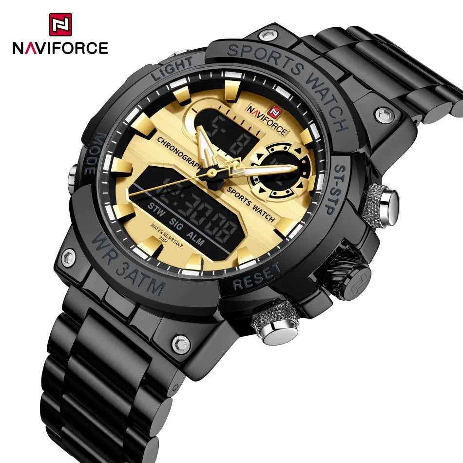 NAVIFORCE NF9237 Military Dual Display Chronograph Watch