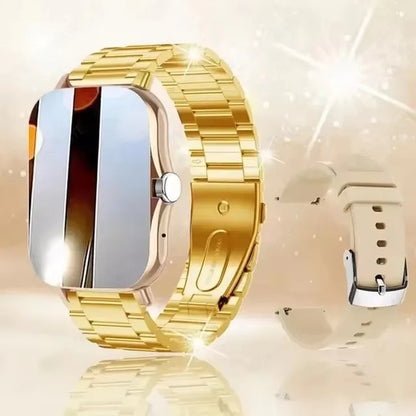 Montre connectée étanche 1,83'' avec réponse aux messages, appels, surveillance du sommeil, podomètre sportif, alertes d'informations pour iPhone Android