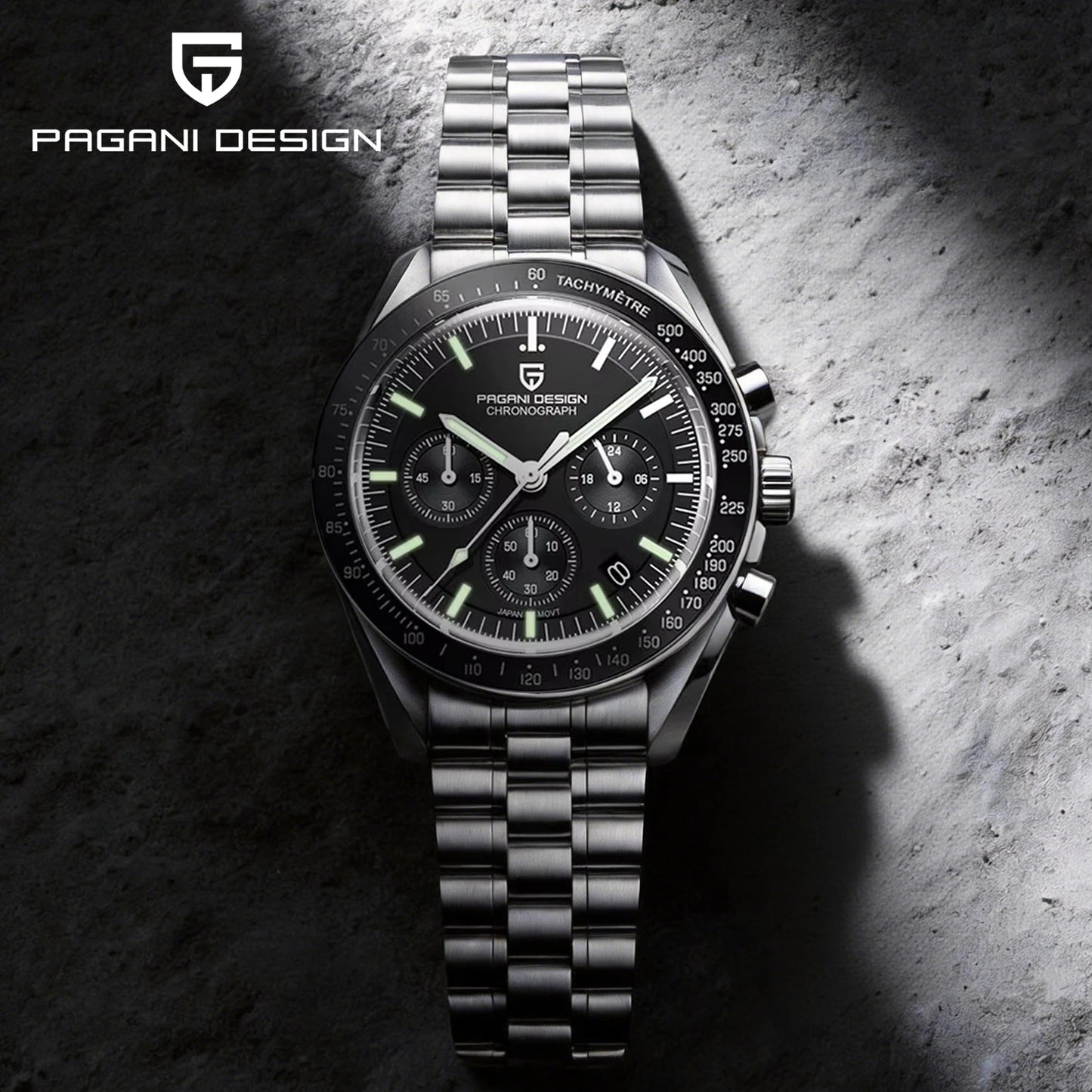 PAGANI DESIGN 2026 Nouvelles Montres Homme Montre de Luxe à Quartz Pour Homme Chronographe Rapide à Date Automatique Bracelet Saphir AR