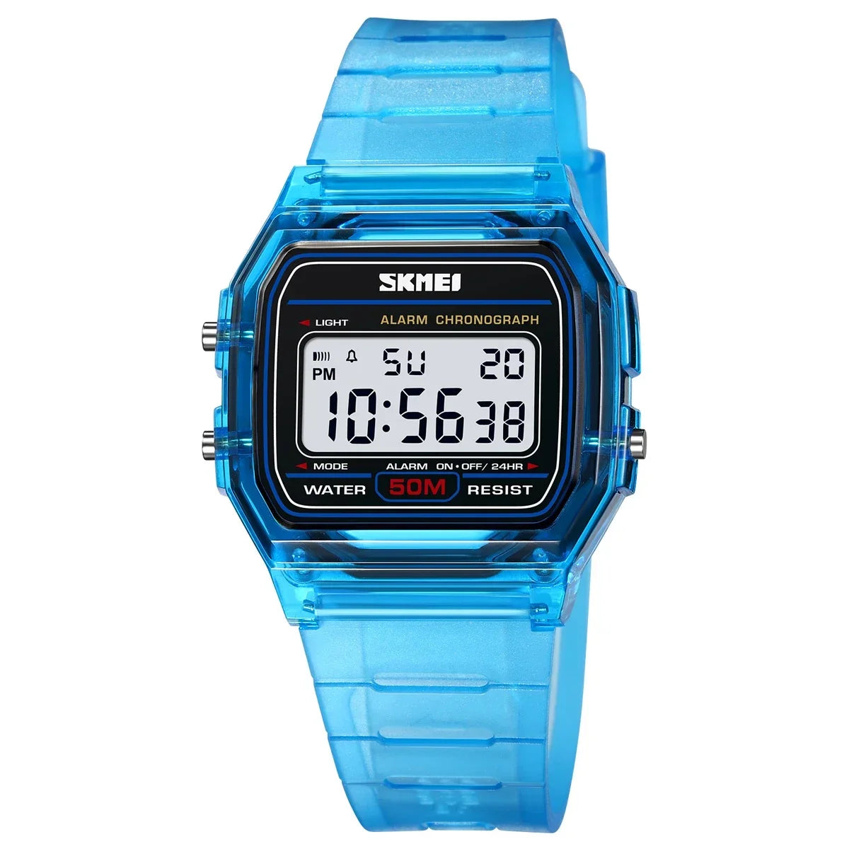 SKMEI 2056 Electronic Waterproof Sports Watch for Men Women Countdown Boy Girl Digital Date Wristwatches 1123 Reloj Masculino