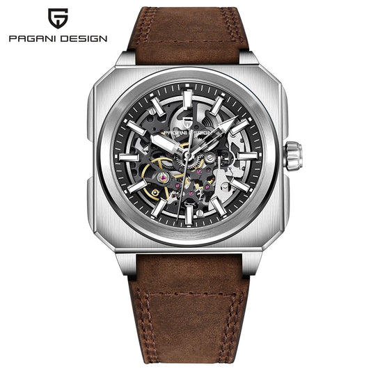 ChronoState Aero Pulse 38mm Automatic Skeleton Watch for Men