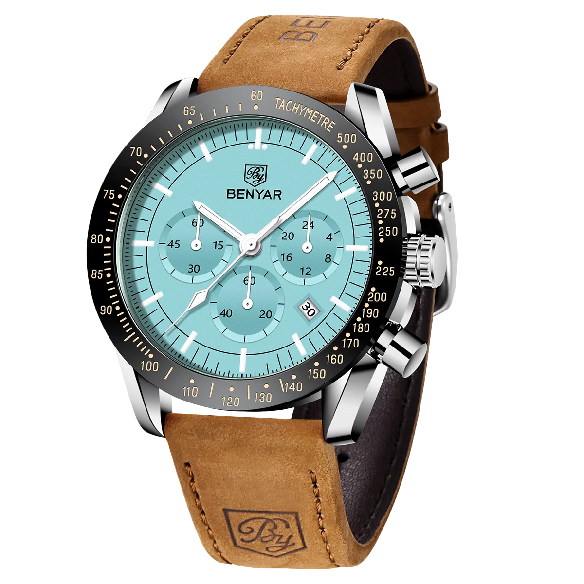 SAPPHERO Chronicle 5140 Classic Leather Strap Watch