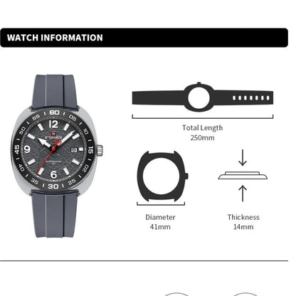 Montre NAVIFORCE 7132 à Quartz Lumineuse et Étanche