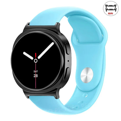 Sports Silicone Strap for Samsung Galaxy Watch 8 40mm 44mm Band No Gaps Correa Bracelet for Galaxy 8 Classic 46mm Accessories