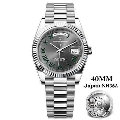 PAGANI DESIGN 2026 Nouvelle Montre Automatique Luxe Or Rose DD40 Pour Homme NH36A Montre-Bracelet Mécanique Homme Étanche en Acier Inoxydable