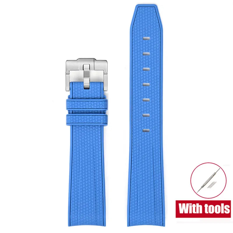 20mm Diving Strap for Omega X Swatch Joint MoonSwatch Men Women Arc Curved End TPU Rubber Bracelet for Rolex Watch Band Tools