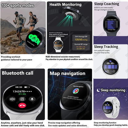 2025 Nouvelle Montre Connectée 8 Mini GPS Traceur Smartwatch Hommes Femmes Navigation par Carte Appel Bluetooth NFC IP68 Étanche Boussole Sport Montre Intelligente
