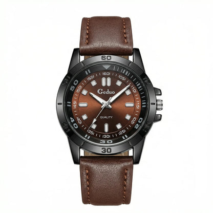 ChronoState 2026 Classic Leather – Montre décontractée à quartz pour hommes | Montre-bracelet analogique tendance