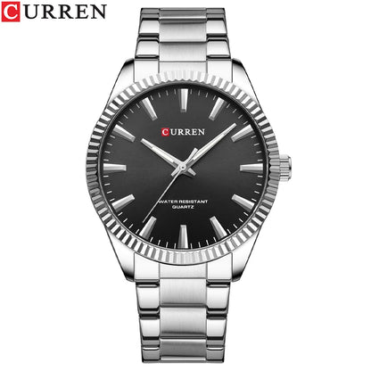 Montre Homme CURREN Mode Simple Acier Inoxydable Quartz Montre Homme Décontracté Business Montre Relogio Masculino