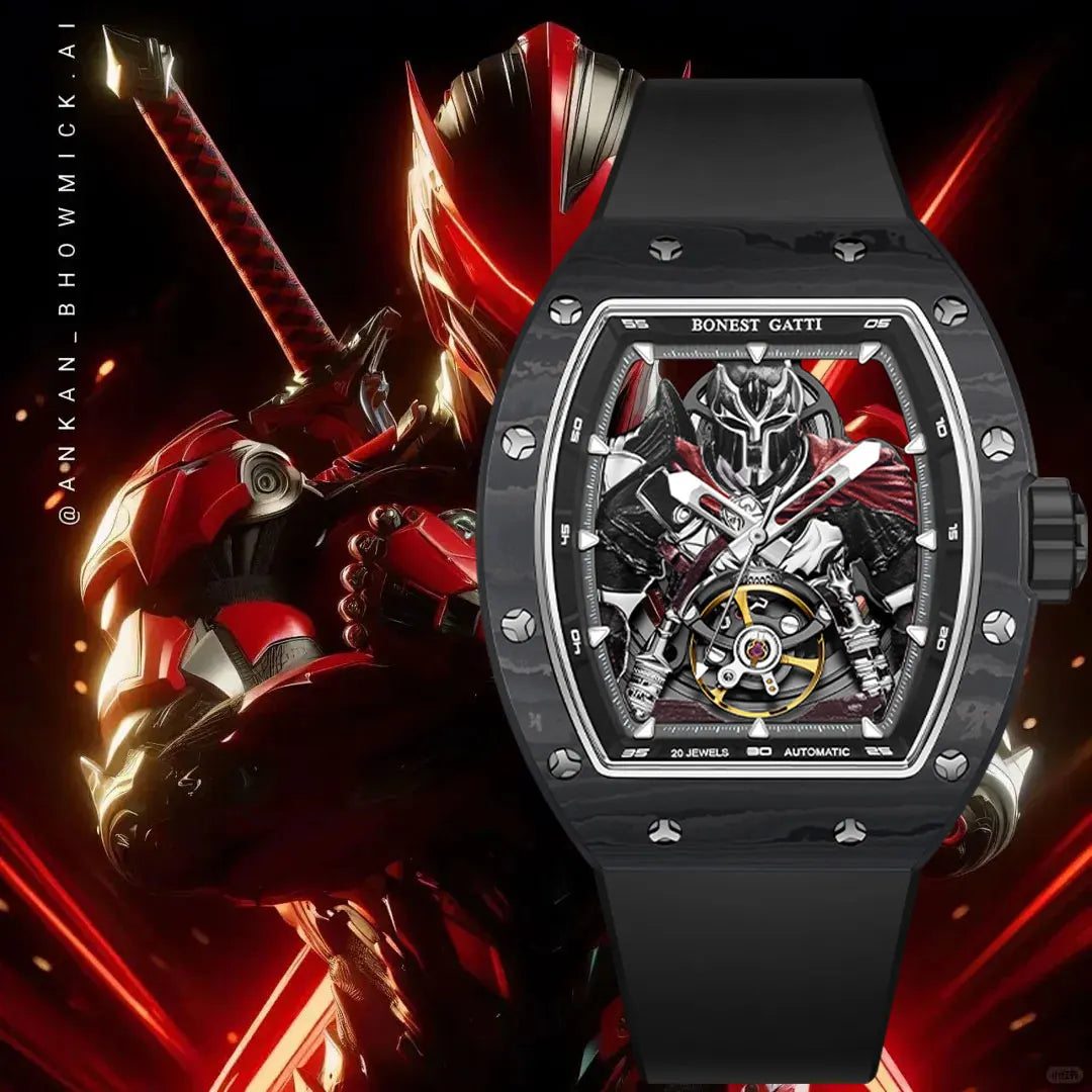 ChronoState BONEST GATTI BG9009 – Automatic Carbon Fiber Watch | Sapphire Mechanical Luxury Timepiece