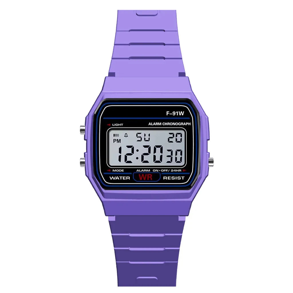Montre de sport de luxe analogique et numérique militaire LED étanche pour homme, femme et enfant avec bracelet et alarme