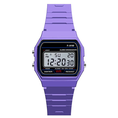 Montre de sport de luxe analogique et numérique militaire LED étanche pour homme, femme et enfant avec bracelet et alarme