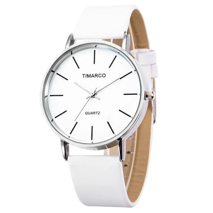 Luxury Women Watches 2025 New Stylish Silver Minimalist Business Ladies Quartz Watch Breathable Leather Steel Clock Reloj Mujer