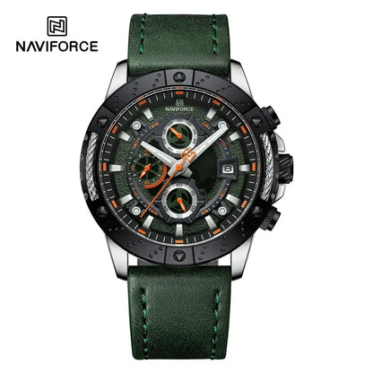 NAVIFORCE NF8055 Multifunction Chronograph Leather Watch