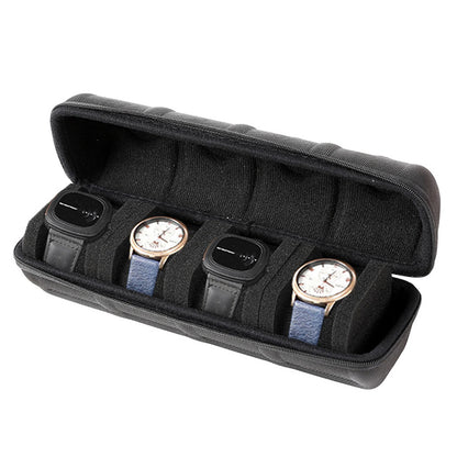 Organisateur de boîte de montres pour hommes ou femmes, étui de voyage portable pour montres, présentoir de montres pour montres-bracelets et montres connectées