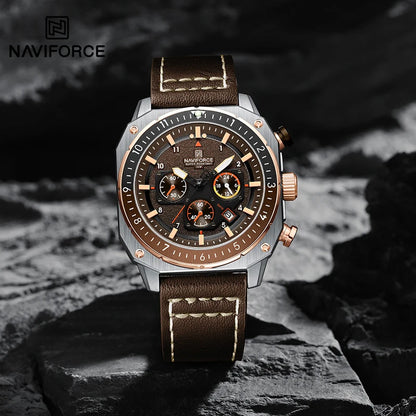 NAVIFORCE NF8057 Chronograph 24-Hour Date Display Watch