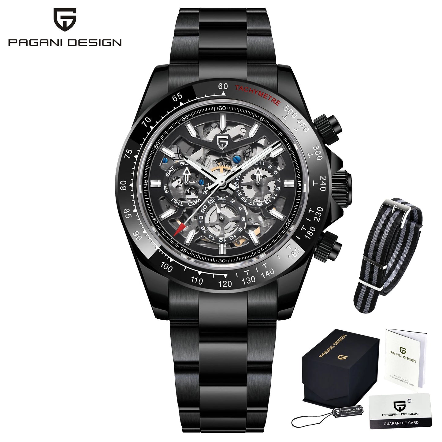 PAGANI DESIGN 2026 Nouvelle Montre Mécanique Automatique pour Homme en Acier Inoxydable Étanche 100m Montre de Luxe Décontractée pour Homme Reloj Hombre