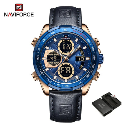 NAVIFORCE NF9197 Analog Digital Chronograph Calendar Watch