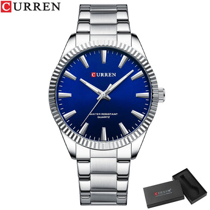Montre Homme CURREN Mode Simple Acier Inoxydable Quartz Montre Homme Décontracté Business Montre Relogio Masculino