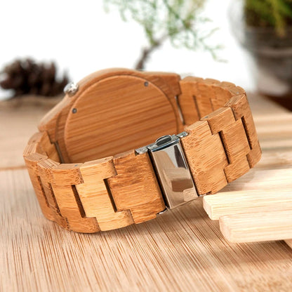 BOBO BIRD Montre Homme en Bois Bambou Montres relogio masculino Mouvement Japonais Horloge Montre Cadeau Personnalisé Dropshipping