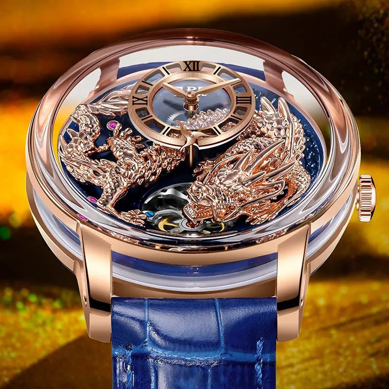 PINDU P6632 Développe des montres mécaniques automatiques pour hommes