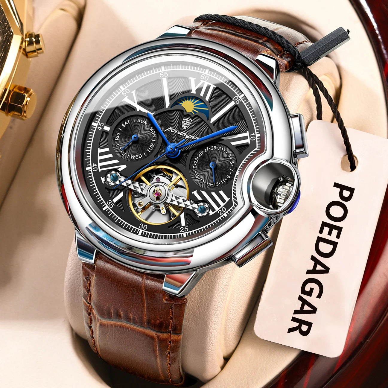ChronoState Executive Tourbillon Automatic Luxury Business Watch for Men
