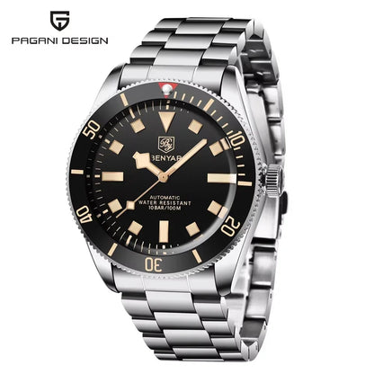 BENYAR Montres Homme Automatique Mécanique Montre Sport BB58 Pour Hommes 2026 Acier Inoxydable Étanche Affaires Lumineuse Horloge