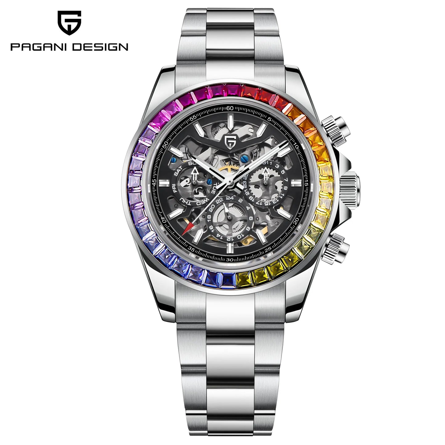 ChronoState Noir Prestige Automatic Luxury Chronograph Watch for Men