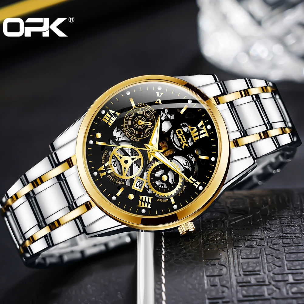 OPK8135 Steel Band Night Glow Watch