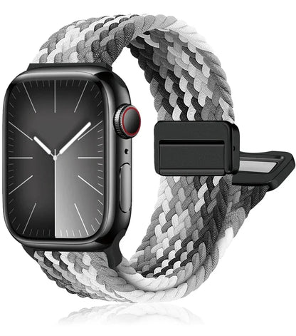 Braided Strap For Apple Watch Band 44mm 40mm 45mm 49mm 41mm 38 buckle Bracelet iWatch Series se 7 3 6 8 9 Ultra 2 Magnetic Band