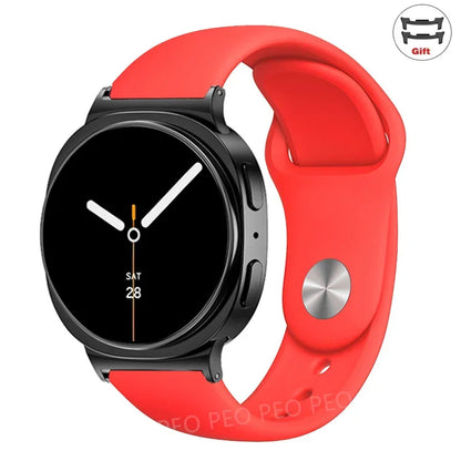 Sports Silicone Strap for Samsung Galaxy Watch 8 40mm 44mm Band No Gaps Correa Bracelet for Galaxy 8 Classic 46mm Accessories