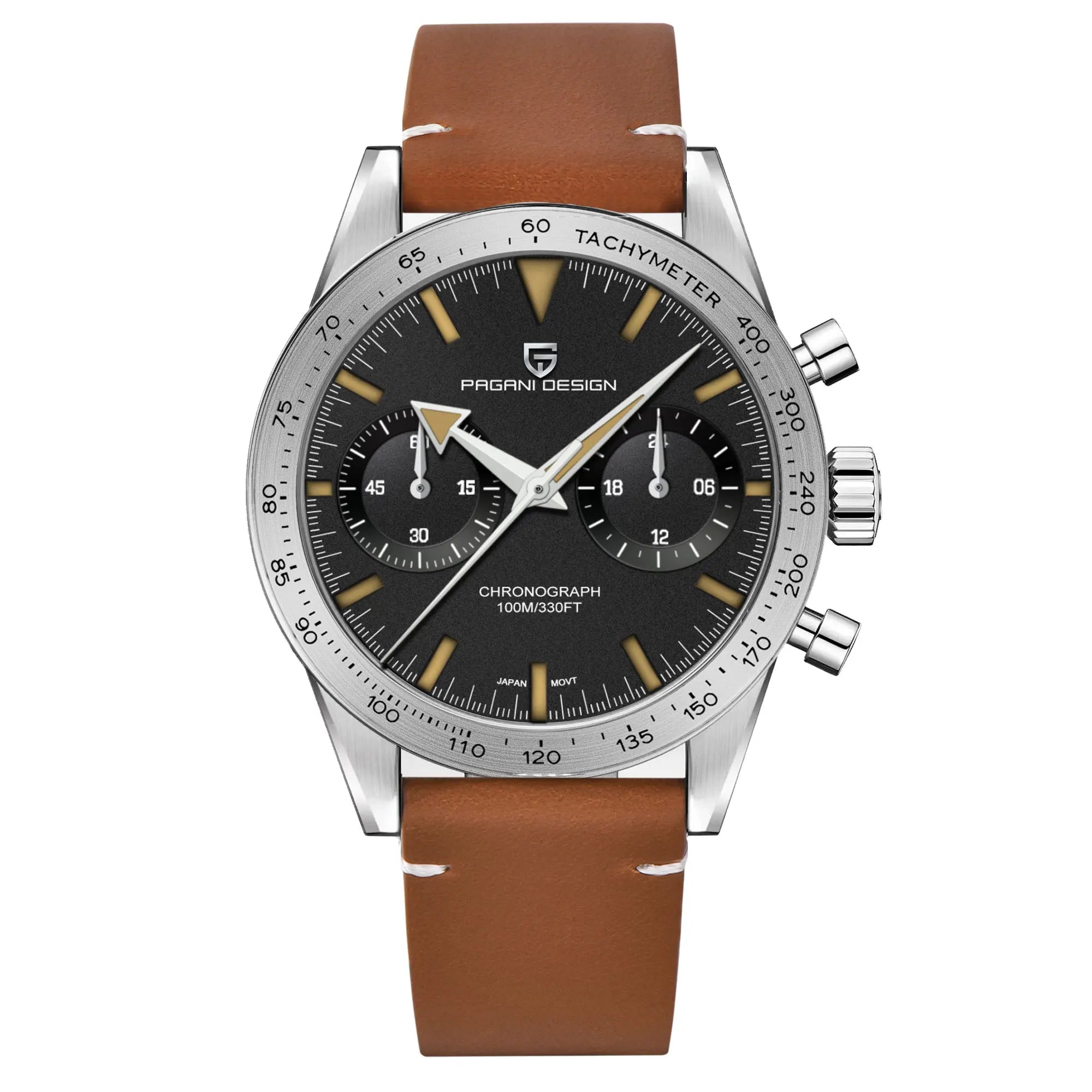 2026 New PAGANI DESIGN Retro Mens Watches Moon Quartz Watch For Men Speed Sports Chronograph AR Sapphire VK64 Clock Reloj Hombre