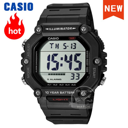 Casio Montre Sport Homme Polyvalente Affichage Numérique Étanche Bracelet Montre AE-1600H-