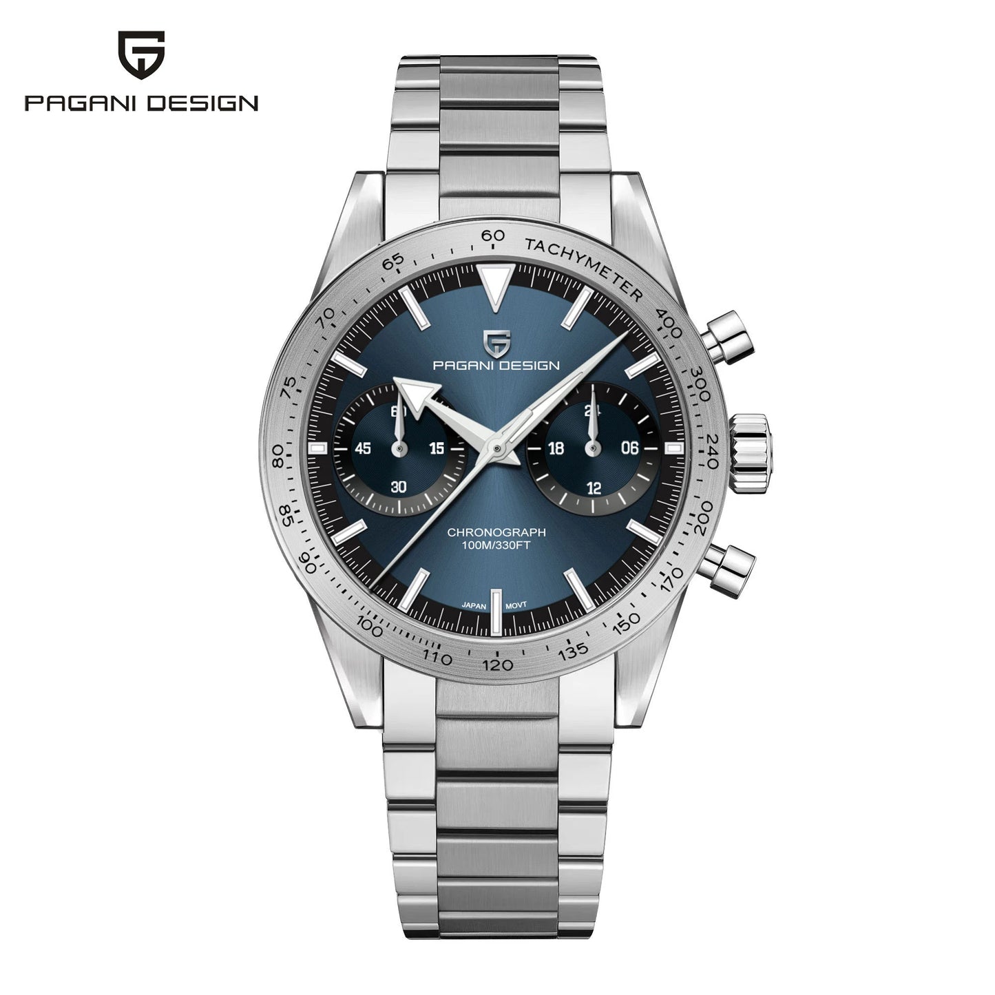 2026 Nouvelle montre homme rétro PAGANI DESIGN Montre à quartz phase de lune pour homme Chronographe sport de vitesse saphir AR VK64 Horloge Reloj Hombre