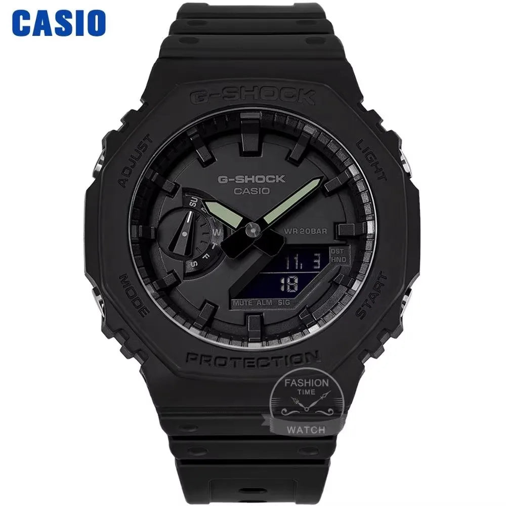 Montre Casio homme G-Shock ultra-fine, montre de sport étanche 200m, montres LED, horloge numérique série GA-2100