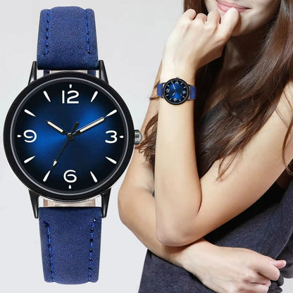 Montre en cuir PU pour femme, montre-bracelet décontractée, montres à quartz pour femme, cadeau, Reloj Mujer, Relogio Feminino