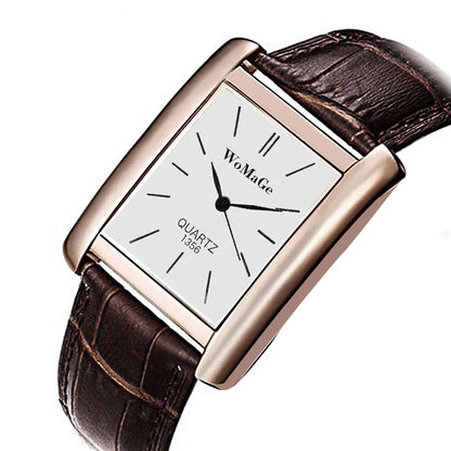 Montre à Quartz ChronoState Square Classic Femme | Montre-Bracelet Décontractée pour Femme avec Cadran Élégant Noir et Blanc