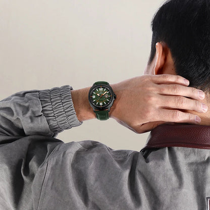 NAVIFORCE 2025 NF8078 Genuine Leather Shockproof Watch