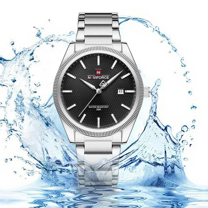 NAVIFORCE NF9276S Zinc Alloy Case Stainless Steel Band Watch