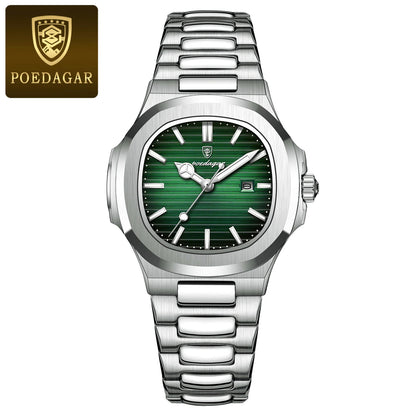 POEDAGAR Luxury Woman’s Quartz Watch Date Waterproof Luminous Ladies Wristwatch Stainless Steel Fashion Watches For Women Reloj