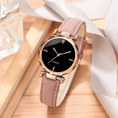 2PCS Set Luxury Watch Women Bracelet  Rhinestone Fashion Wristwatch Female Casual Ladies Watches Bracelet Set Clock