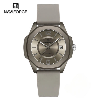 NAVIFORCE -7107 Montre Bracelet en Silicone à Quartz
