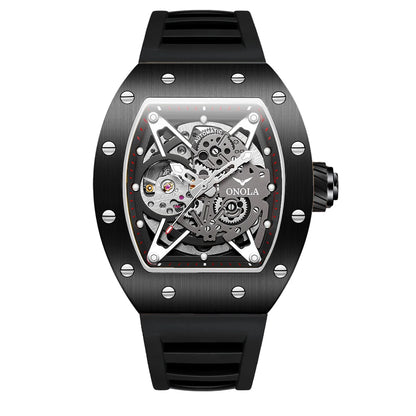 Luxury Watches Men ONOLA Fashion Hollow Full-automatic Mechanical Tape Waterproof Watch for Men Montres Pour Hommes Clock